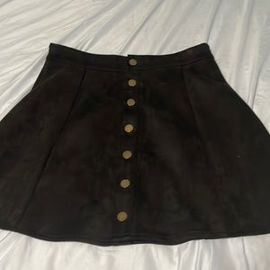 Black  skirt with gold buttons